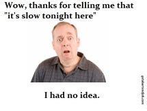 A man is surprised by an event